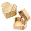 Дървена кутия сърце 11х11х6 мм