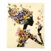 Картина за рисуване по номера 30x40 см - Цветен силует 