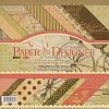 Комплект дизайнерска хартия - 20.3x20.3 см - 18 дизайна x 2 листа и 4 щанцовани листа винтидж