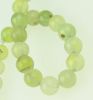 наниз мъниста полускъпоценен камък АХАТ бледо зелен топче 8 мм ±48 броя