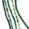 наниз мъниста полускъпоценен камък АХАТ зелен АСОРТЕ топче фасетирано 4 мм ±96 броя