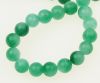 наниз мъниста полускъпоценен камък АХАТ зелен топче 6 мм ±64 броя