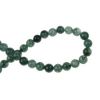 наниз мъниста полускъпоценен камък АХАТ зелен топче 8 мм ±48 броя