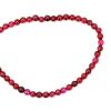 наниз мъниста полускъпоценен камък АХАТ розов топче 4 мм ±100 броя