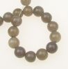 наниз мъниста полускъпоценен камък АХАТ СИВ топче 10 мм ±35 броя