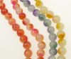наниз мъниста полускъпоценен камък ЖАДЕИТ АСОРТЕ цветове топче 8 мм ±48 броя