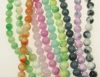 наниз мъниста полускъпоценен камък ЖАДЕИТ АСОРТЕ цветове топче 8 мм ±48 броя