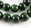 наниз мъниста полускъпоценен камък СЛЪНЧЕВ КАМЪК ЗЕЛЕН топче 10 мм ±40 броя