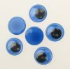 очички мърдащи синя основа 12 мм -50 броя
