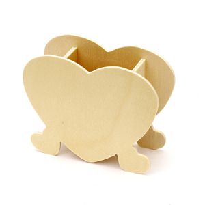 моливник дървен 120x45x95 мм сърце