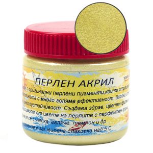 акрилна боя перлена 75 мл -злато светло PWG01