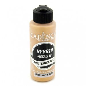 акрилна боя металик CADENCE HYBRID 120 мл - ANTIQUE GOLD 801