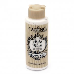 Акрилна боя CADENCE STYLE MATT 120 МЛ. - WHITE 9001