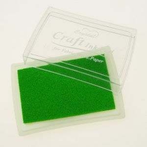 тампон с пигментно мастило 6x3.8 см цвят зелен