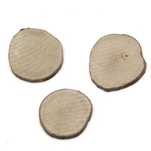 Дървена фигурка шайба 40±50 мм -10 броя
