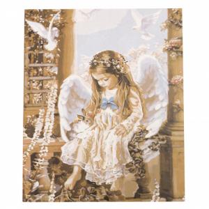 Картина за рисуване по номера 30x40 см - Ангелска любов 