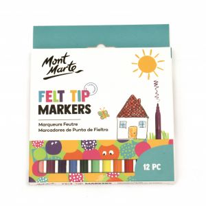 Маркери с филцови връхчета MM Kids Felt Tip Markers - 12бр 