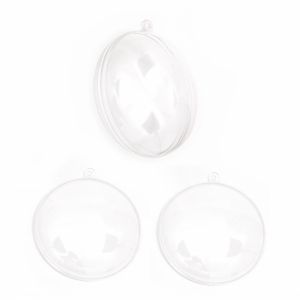 Медальон прозрачен пластмасов 80 мм 2 части