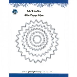 Щанца - шаблон за изрязване на картон - Комплект от 5 броя - от 10.8 см. до 2.3 см. назъбен овал