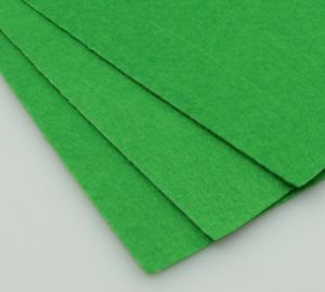 Филц лист - дебелина 1 мм., размер 20x30 см. цвят зелен тревисто -1 брой