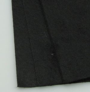Филц лист - дебелина 1 мм., размер 20x30 см. цвят черен -1 брой