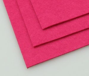 Филц лист - дебелина 2 мм., размер 20x30 см. цвят розов тъмно -1 брой