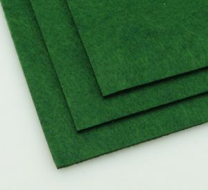 Филц лист - дебелина 3 мм., размер 20x30 см. цвят зелен тъмно -1 брой