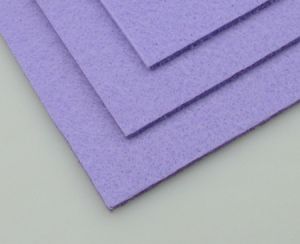 Филц лист - дебелина 3 мм., размер 20x30 см. цвят лилав бледо -1 брой