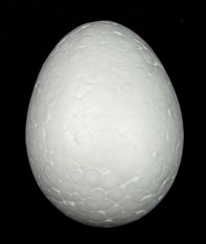 Фигурка стиропор яйце 120 х 80 мм. за декориране - 2 броя