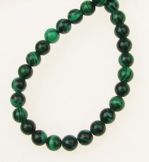 наниз мъниста полускъпоценен камък МАЛАХИТ СИНТЕТИЧЕН топче 4 мм ±100 броя