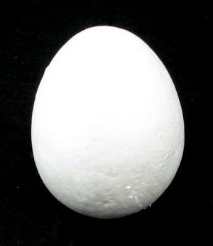 Фигурка стиропор яйце 95Х71 мм. за декориране - 2 броя