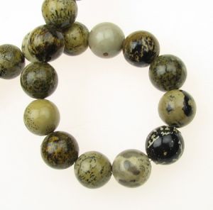 наниз мъниста полускъпоценен камък ЯСПИС топче 10 мм ±41 броя