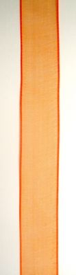 лента органза 15 мм оранж -45 метра