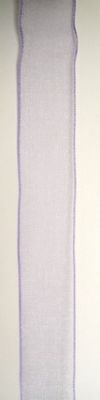 лента органза 15 мм лилава светла -45 метра