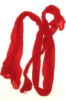 полиестерен ръкав за найлонови цветя /тип чорапогащник/ червен-пакет 5 бр.