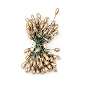 тичинки с тел двустранни 5x9x60 мм златни ±50 бр