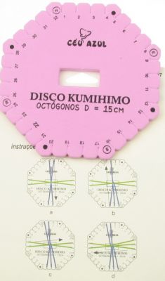 Диск Kumihimo за плетене, кумихимо осмоъгълник -15 см