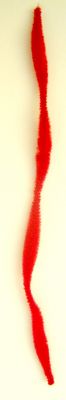 пръчка телена с четири релефа х6 см червена -30 см