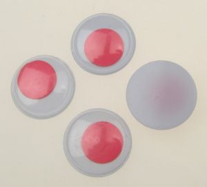 очички мърдащи розови 20 мм -20 броя