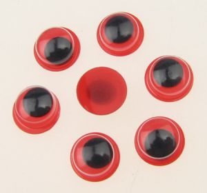 очички мърдащи червена основа 8 мм -50 броя