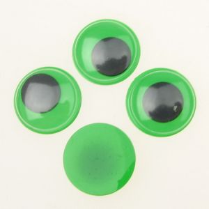 очички мърдащи зелена основа 15 мм -50 броя