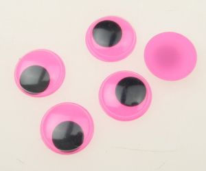 очички мърдащи розова основа 15 мм -50 броя