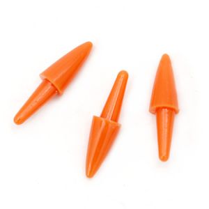 конус за нос 12x5 мм оранжев с пиронче 10 мм -10 броя