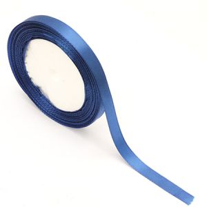 ширит Сатен 10 мм син тъмен -22 метра