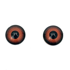 очички резин 12x4.5 мм кафеви -10 броя