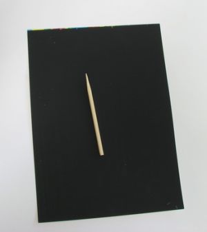 Хартия за рисуване магическа 18 x 25 см. черна -10 листа