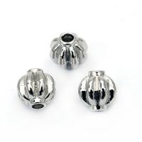 мънисто метал топче 8 мм дупка 2 мм цвят сребро -10 броя