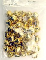 звънчета метални малки 8 мм злато -50 броя