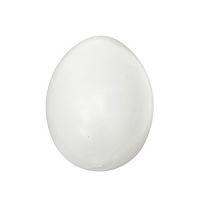 яйце пластмаса 100x73 мм с една дупка 3 мм бяло