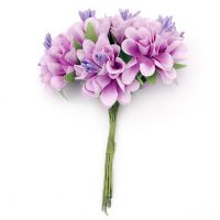 цвете букет карамфил 35x110 мм тичинка лилаво светло-6 броя